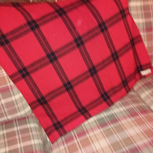 100% wool red plaid twin blanket by Vermont Natives Industries - Picture 1 of 4